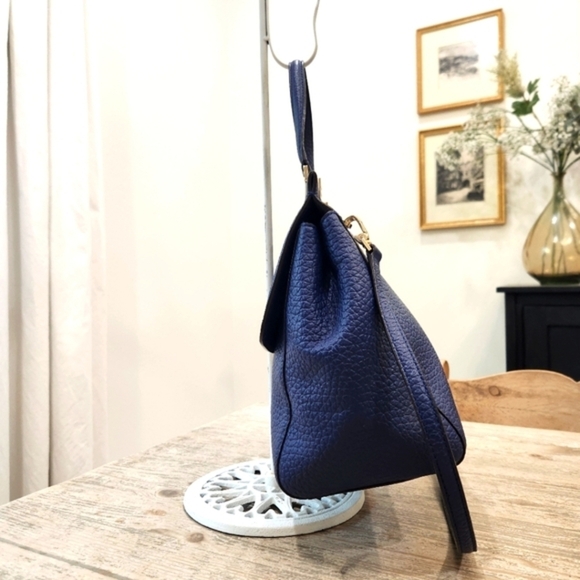 Kate Spade Tallulah Everett Way Leather Shoulder Handbag, Indigo Blue Womens OS - Picture 10 of 10